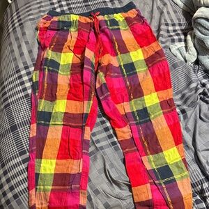 Colorful Plaid Kids Bottoms
